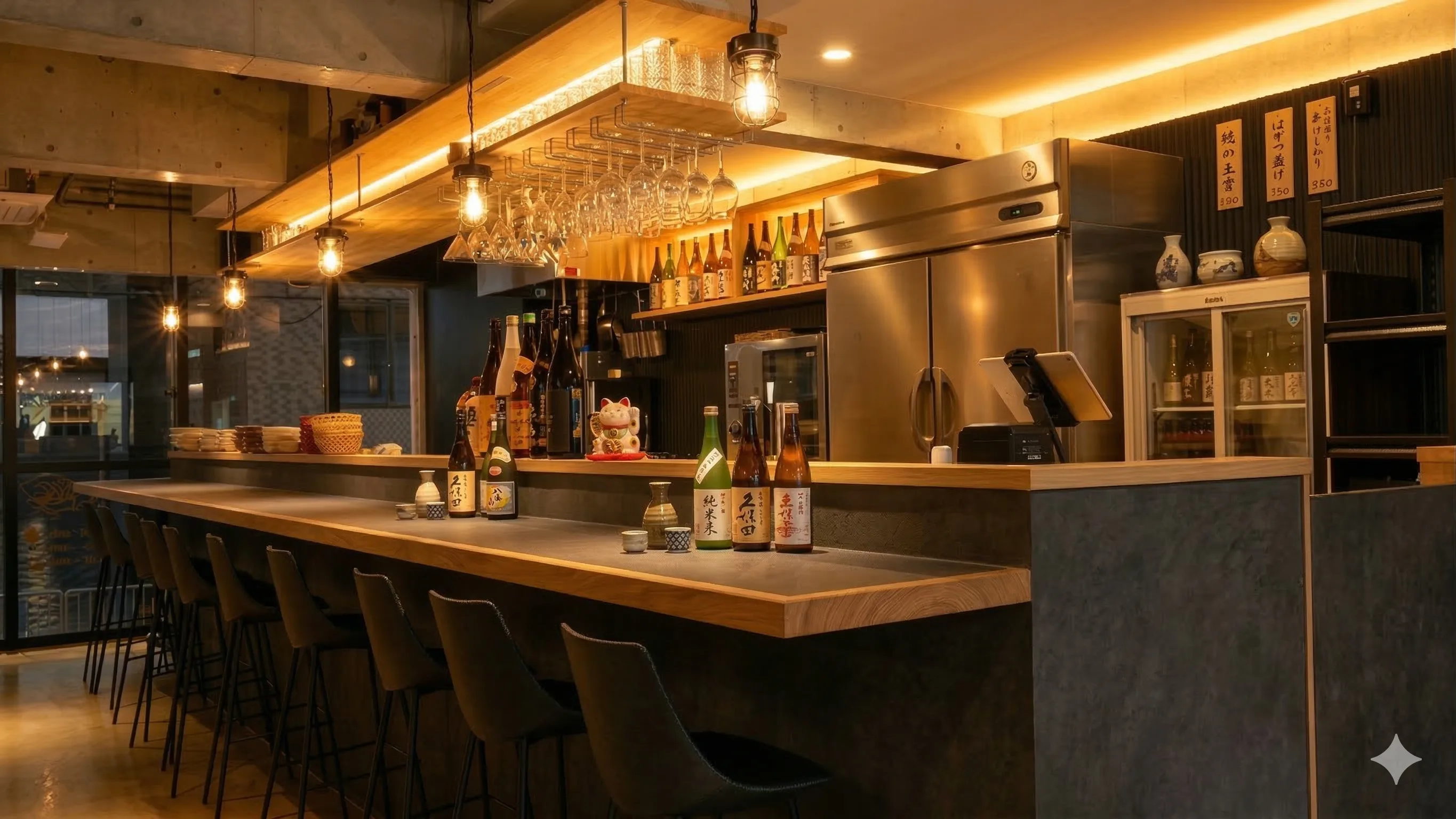 小料理屋のみん カウンター席